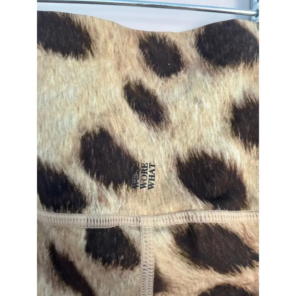 WeWoreWhat Leopard Print Biker Shorts Women XS High Waist‎ Stretch NWT - Picture 8 of 10